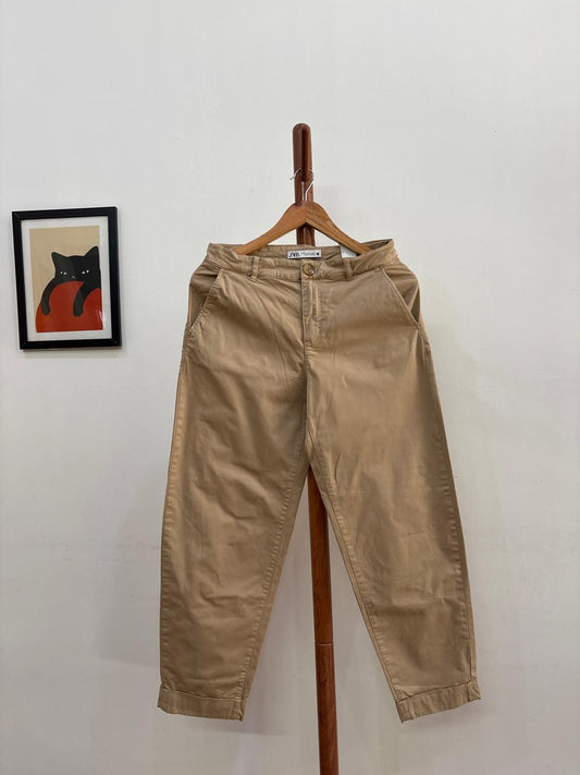 Zara beige Summer Trouser