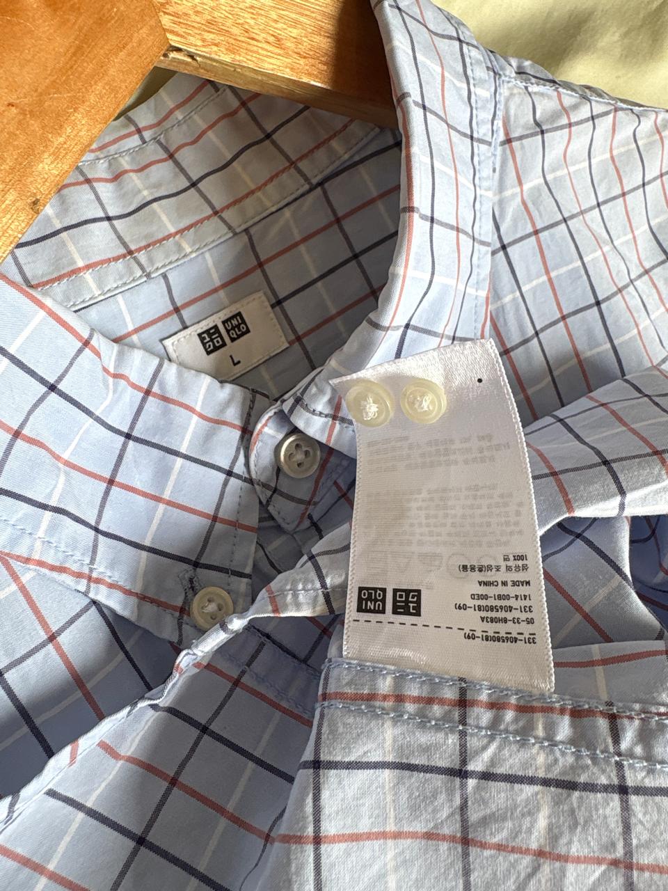 Uniqlo Checkered Blue Shirt