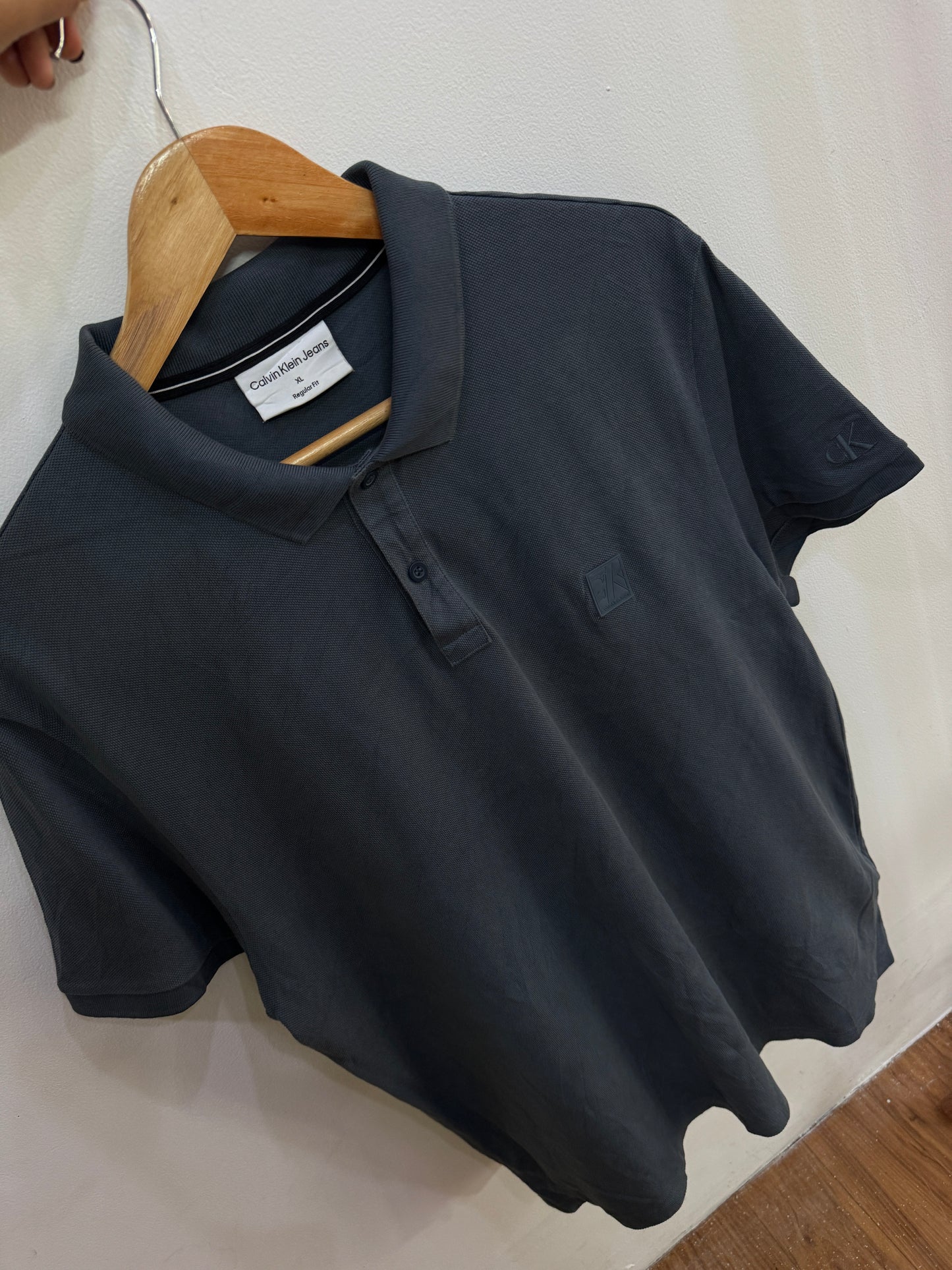 Calvin Klein Grey Polo Tee