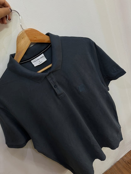 Calvin Klein Grey Polo Tee