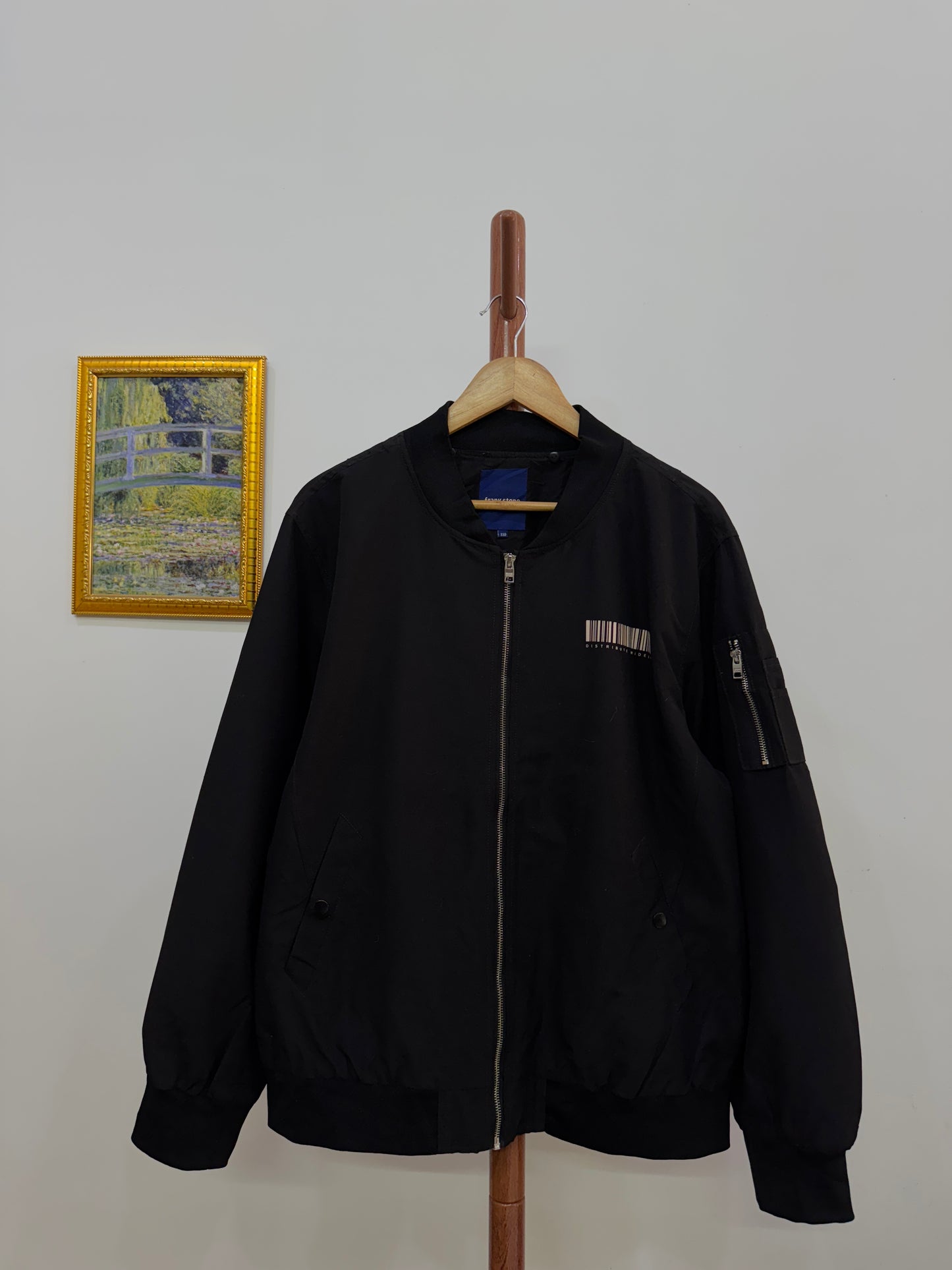 Black Frank Stone’  Black Bomber Jacket