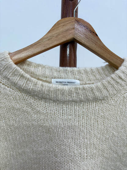 Creme Fuzzy Oversize Sweater