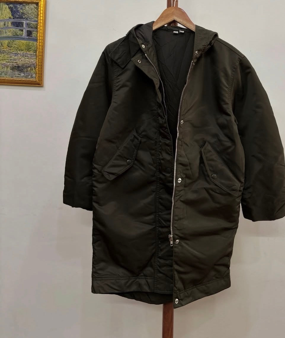 Olive Green Uniqlo UUU Parkha Jacket 
Preferably women's