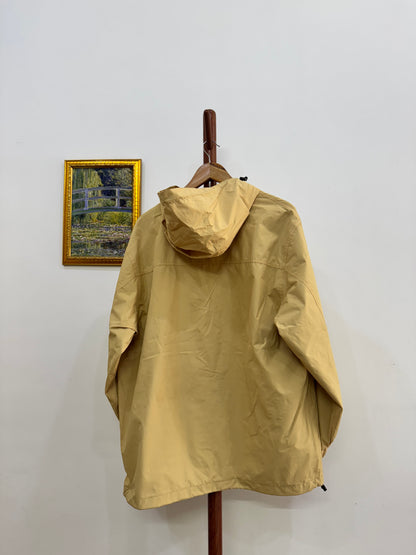 Solid pale yellow outdoor jacket