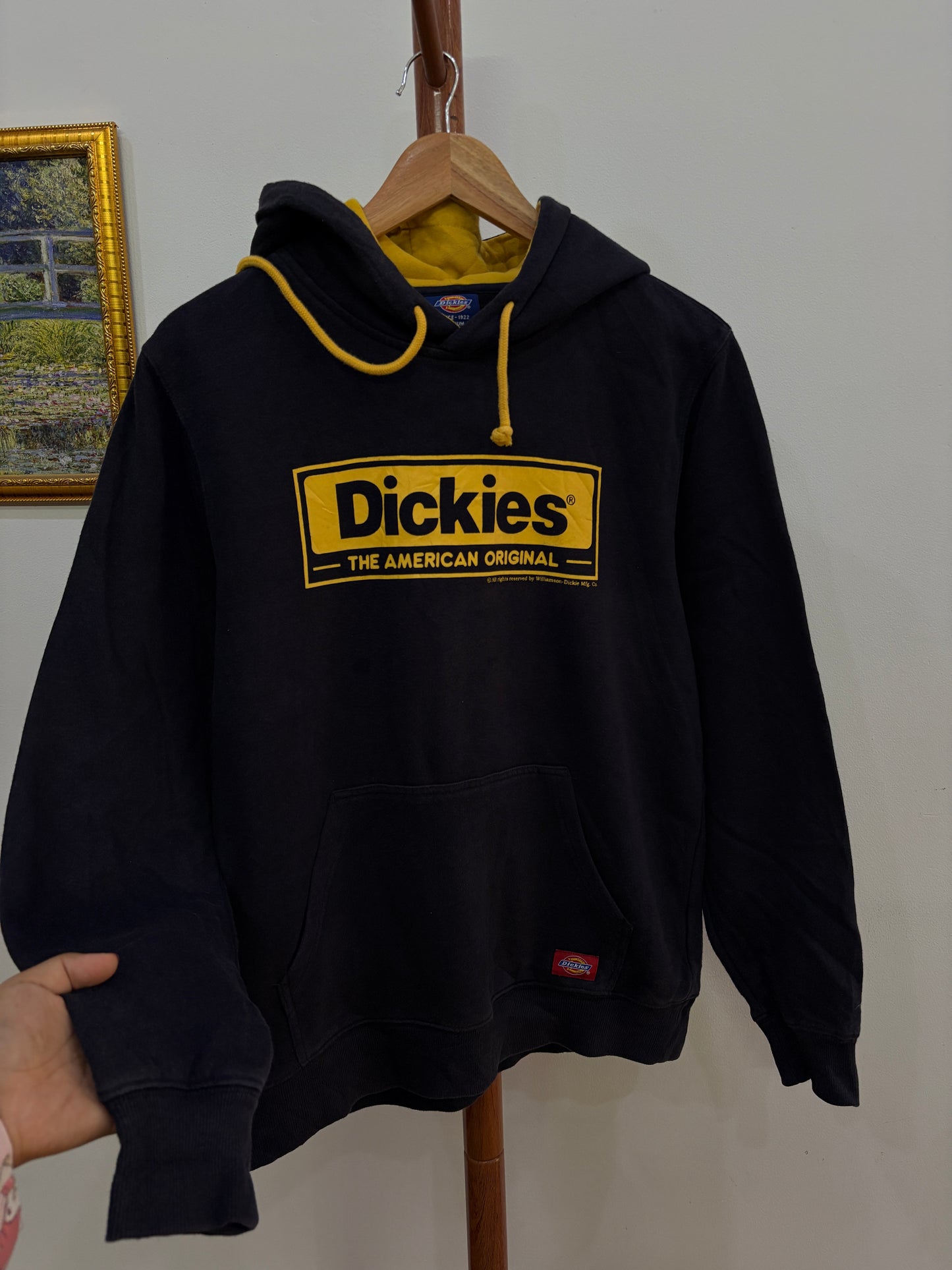 Navy Blue 'Dickies' Box Logo Hoodie