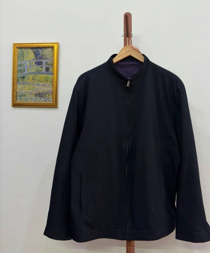 Navy Blue  Tailored Fit Coach Jacket