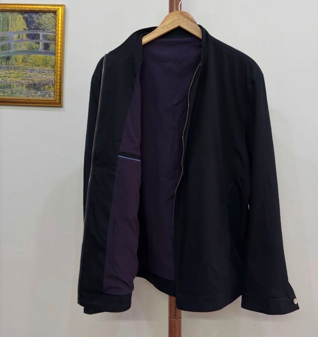 Navy Blue  Tailored Fit Coach Jacket