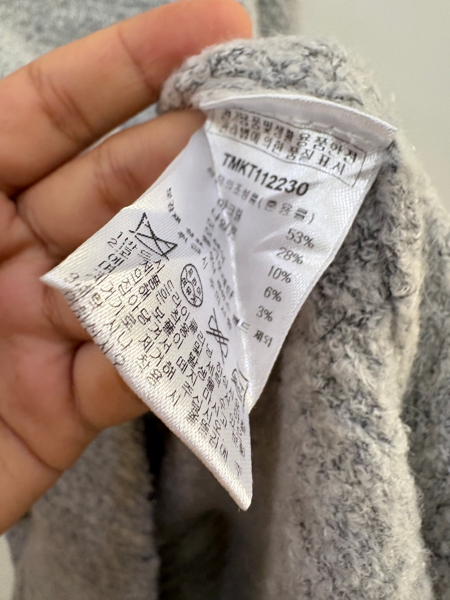 The knit company fuzzy collared sweater