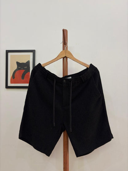 Zara Black Textured Short