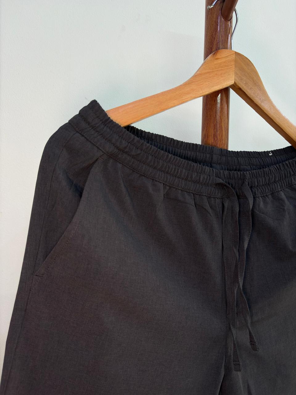 Grey Loose Fit Summer Trouser