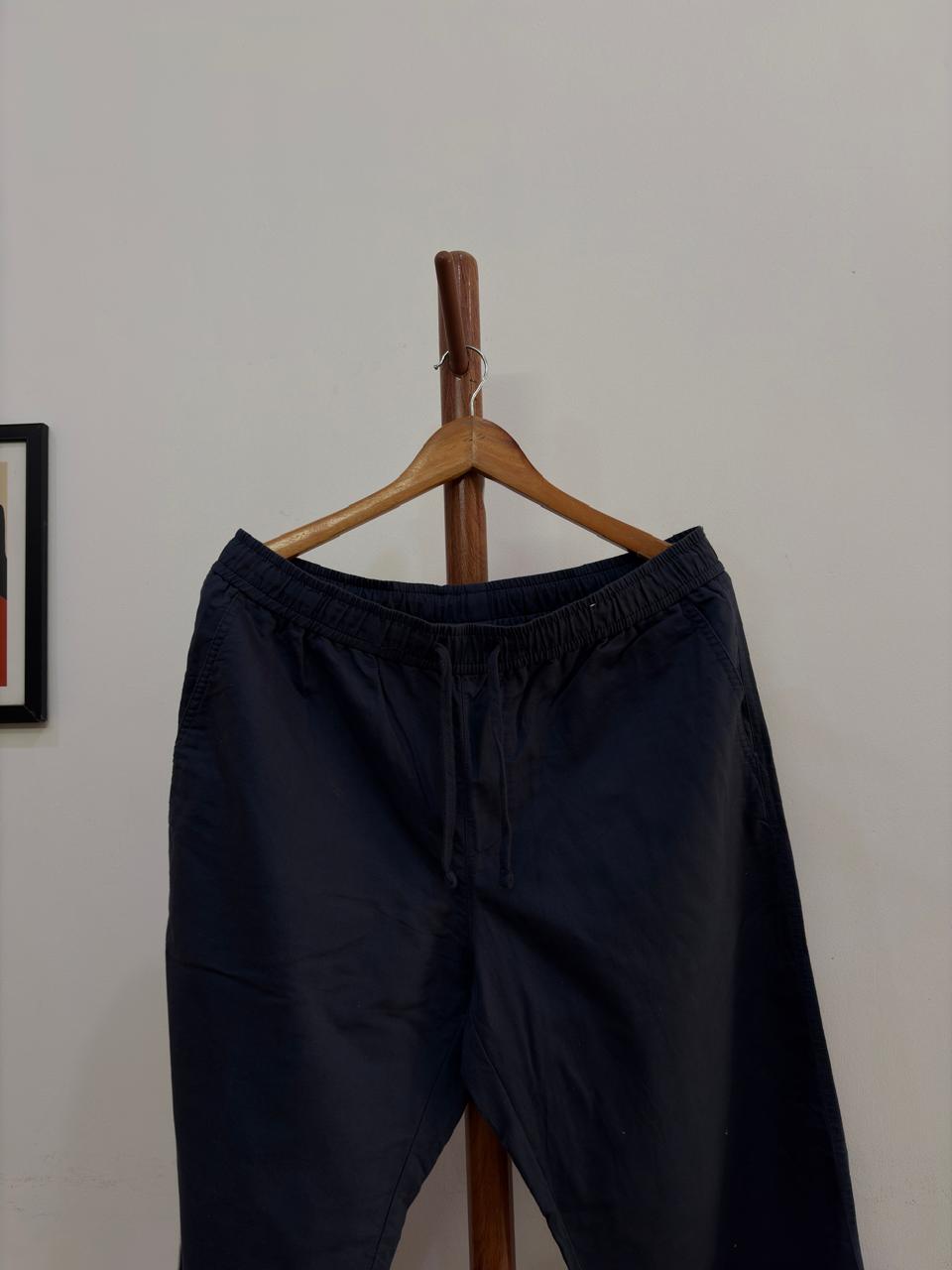 Navy Blue Topten Linen Trouser