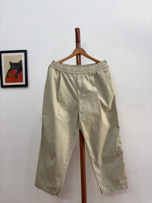 8seconds Korean Pleated Baggy Cotton Trouser