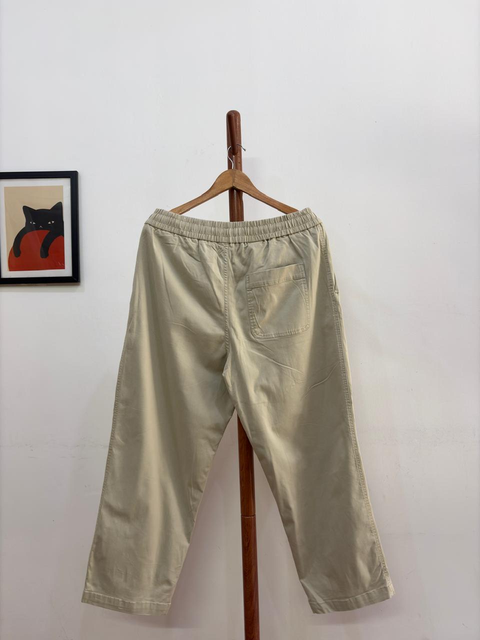 8seconds Korean Pleated Baggy Cotton Trouser