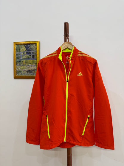 Adidas Red Sports Windbreaker Jacket