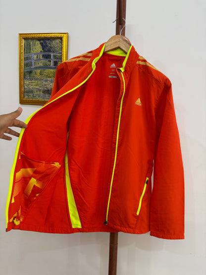 Adidas Red Sports Windbreaker Jacket