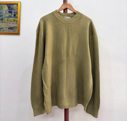 Favourite 🤩 
Green 'MindBridge' Ribbed Knitted Sweater