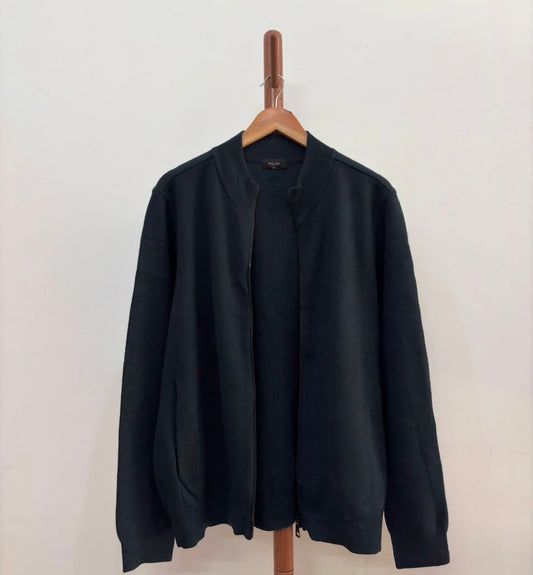 Teal Green Soft Zipper Knitwear