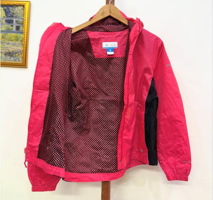 Beautiful Pink 'Columbia' Windbreaker Jacket 
 Length 21 in]
