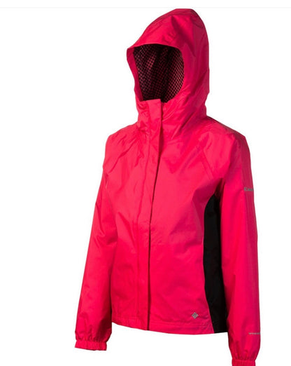 Beautiful Pink 'Columbia' Windbreaker Jacket 
 Length 21 in]