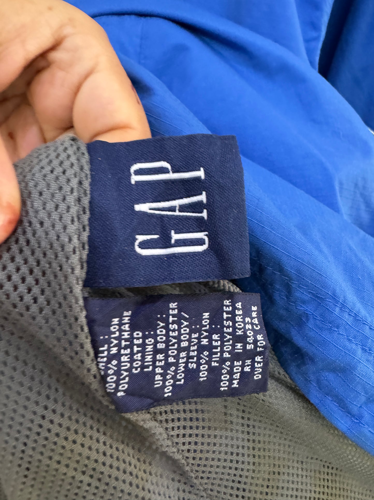 GAP BLUE WINDBREAKER JACKET