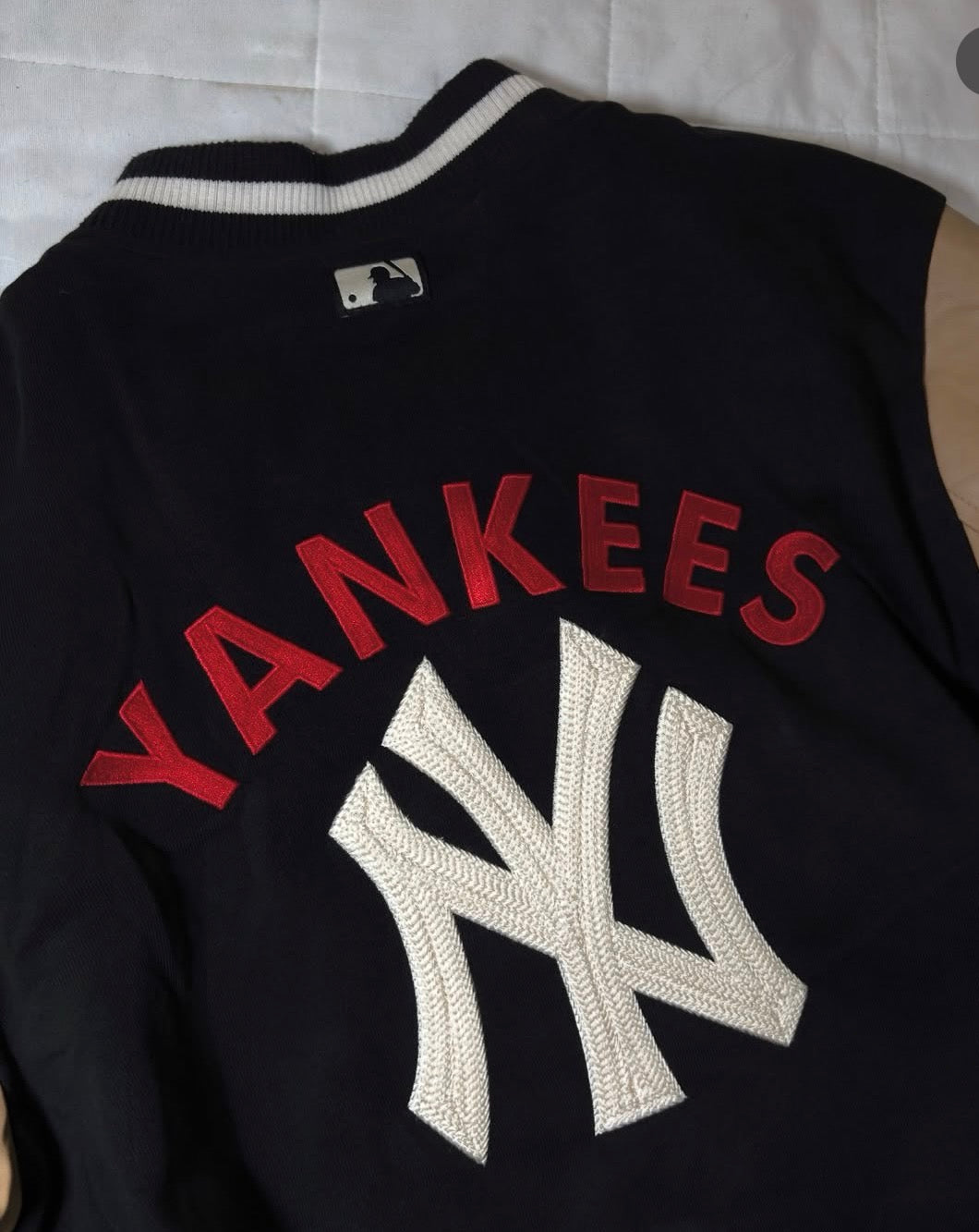 Authentic 'MLB X YANKEES' Leather Varsity Jacket