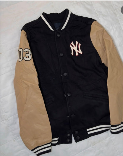 Authentic 'MLB X YANKEES' Leather Varsity Jacket