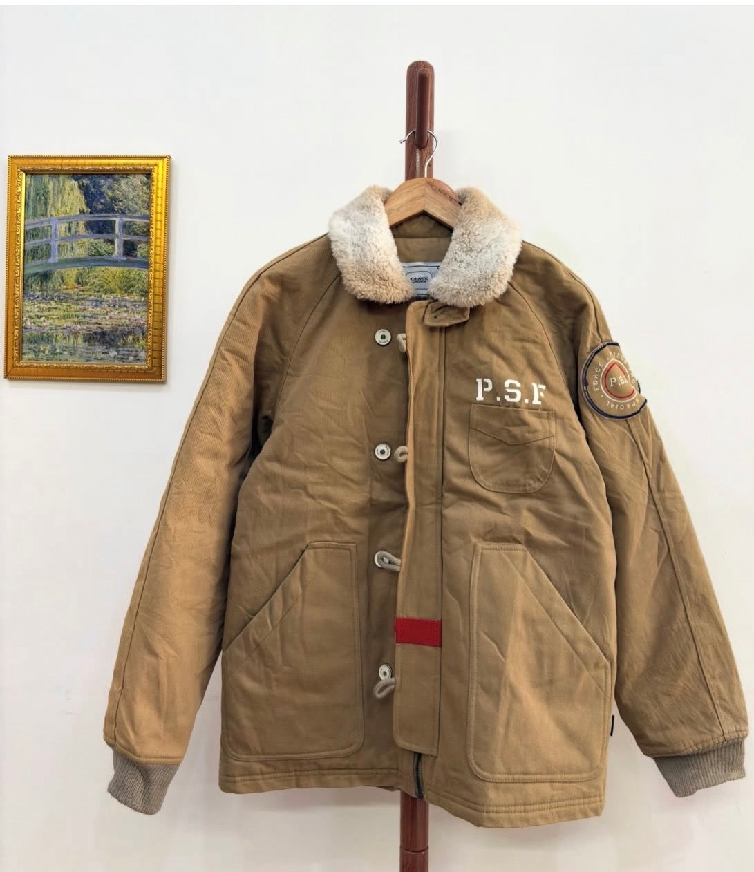 Beige 'USF' N-1 Deck Jacket