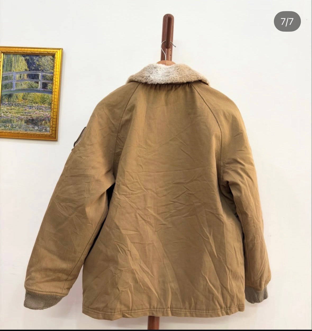 Beige 'USF' N-1 Deck Jacket