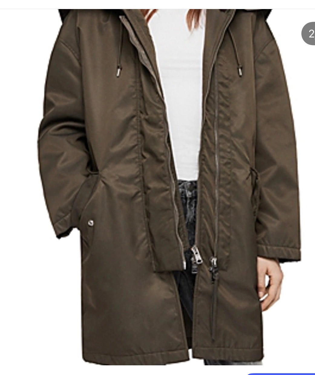 Olive Green Uniqlo UUU Parkha Jacket 
Preferably women's