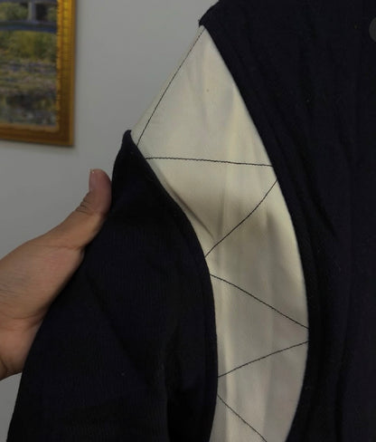 Favourite 😻 

'BIRTHDAYSUIT' Wollen Varsity with leather details