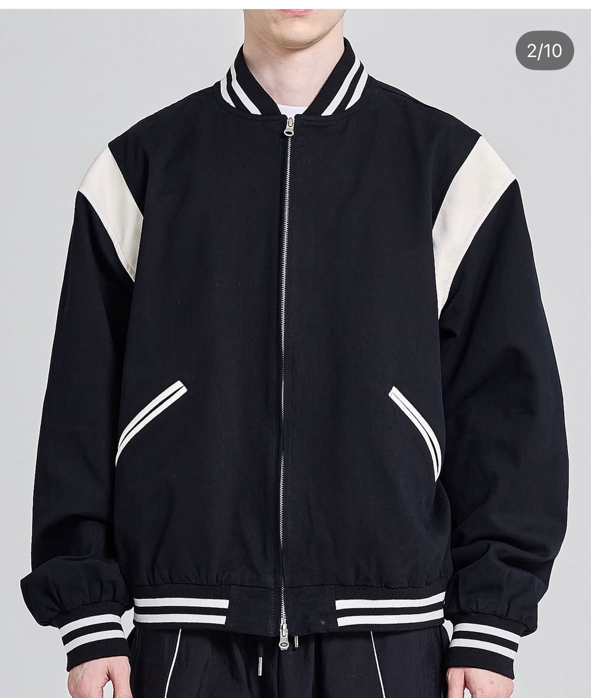 'LETTERCOMO ' Wollen Varsity with leather details