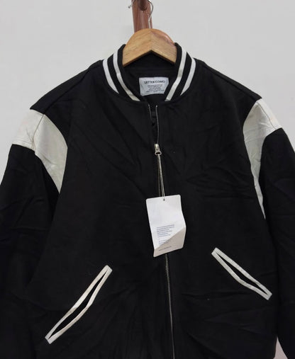 'LETTERCOMO ' Wollen Varsity with leather details