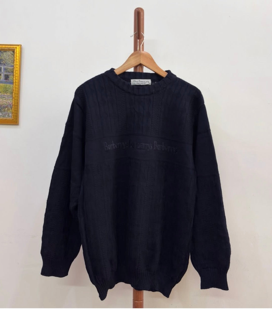 Vintage 90's 'Burberry' Knitted Sweater
