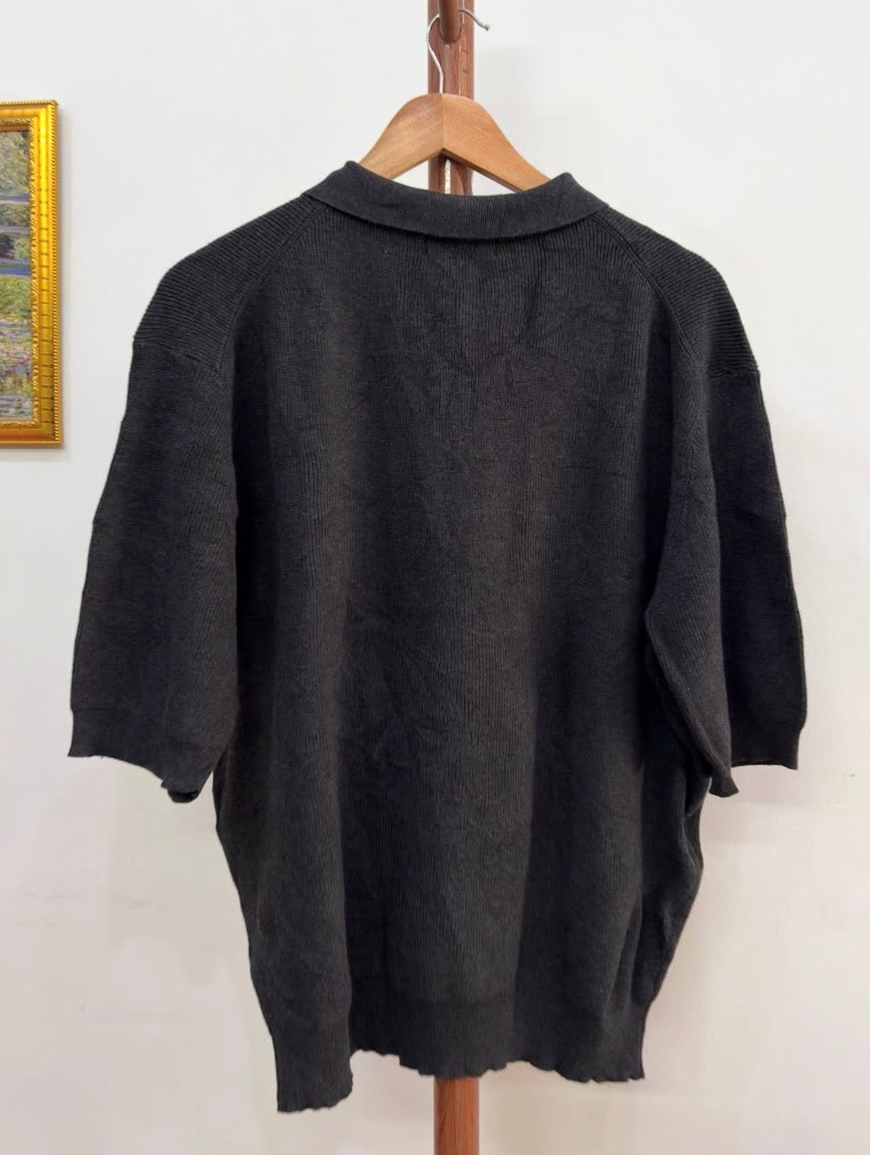 MENTO' Grey ' Polo Knit Sweater