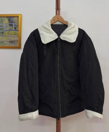 8seconds_official Puffer Down Jacket with sherpa fleece collar 
Thick,warm & padded Inner