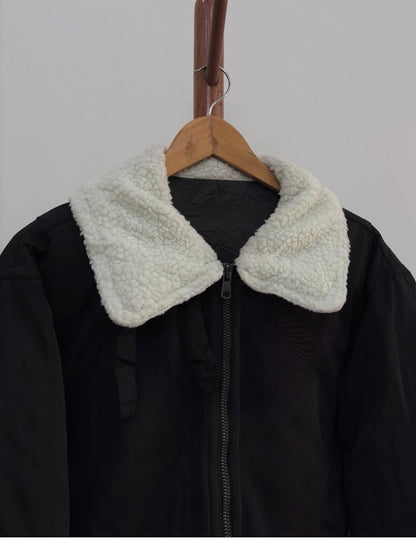 8seconds_official Puffer Down Jacket with sherpa fleece collar 
Thick,warm & padded Inner