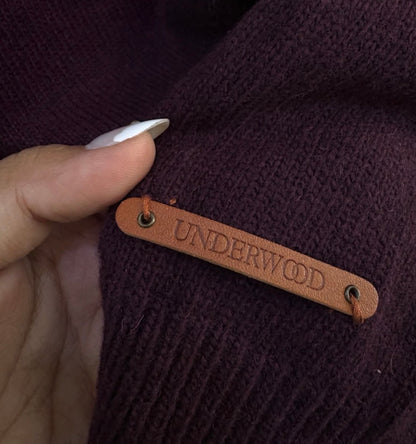 Maroon Underwood Cowl neck Sweater