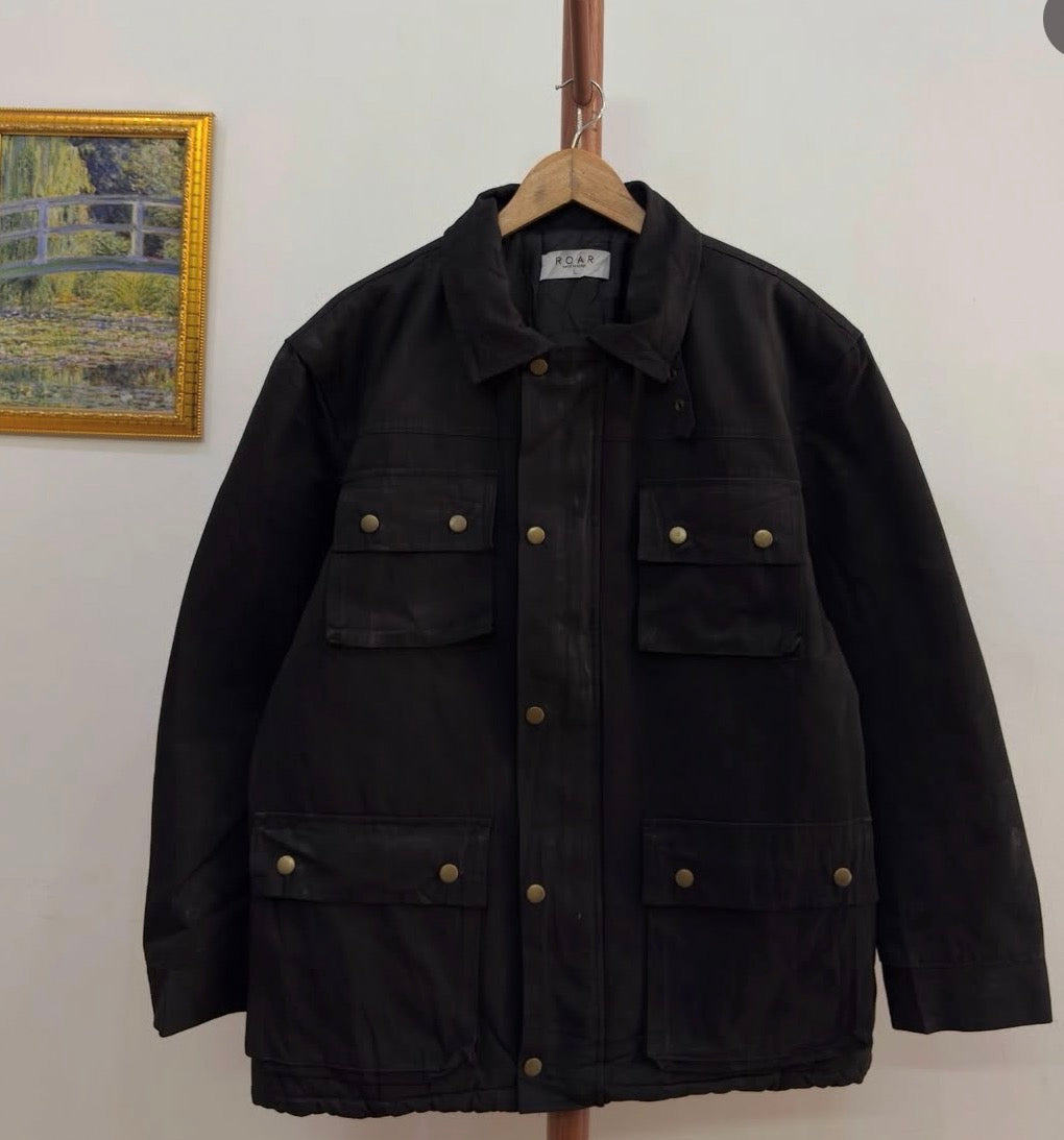 Black Tailored Fit Utility Jacket