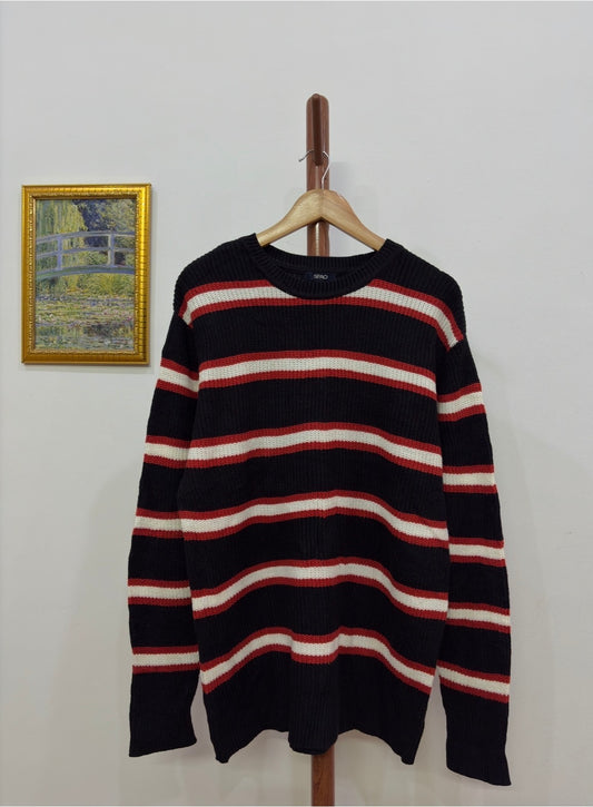 SPAO' Ribbed Colorblock Sweater