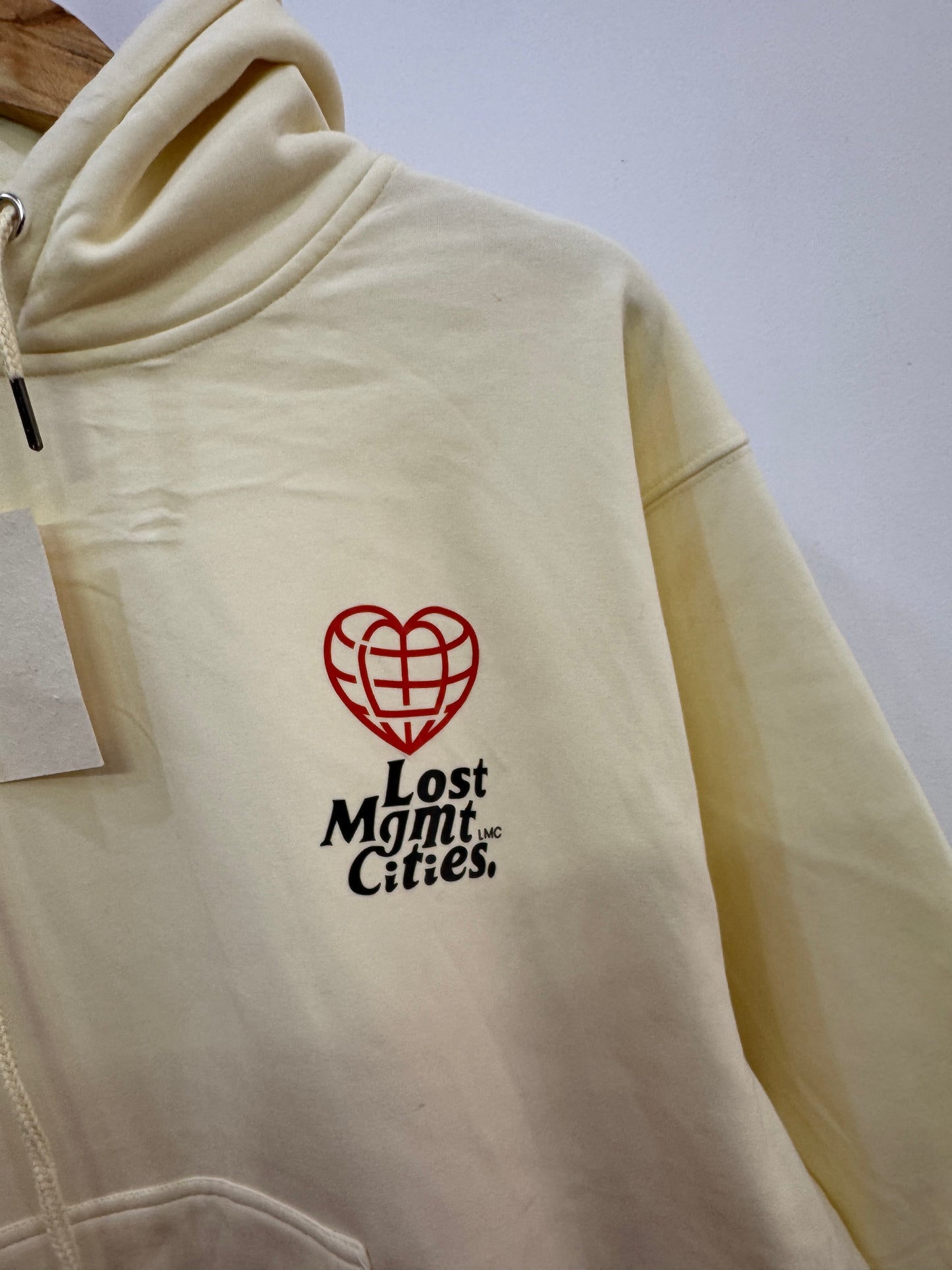 Lost Management Cities’ 
Thick Zipper Hoodie