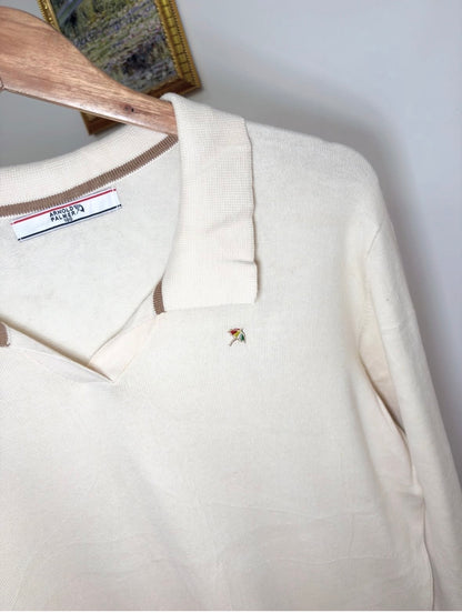 White 'Arnold Palmer' Collared Polo