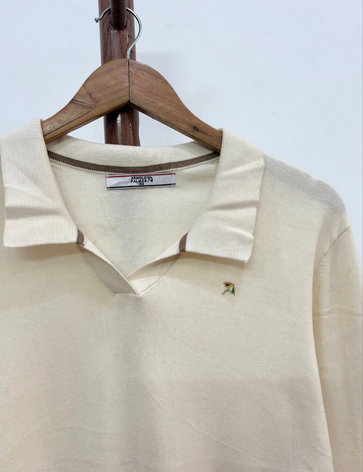 White 'Arnold Palmer' Collared Polo