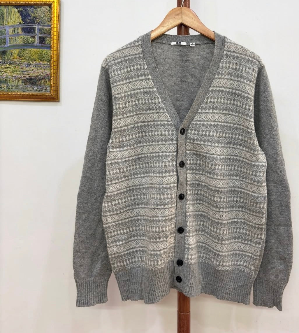 Fav! Uniqlo Woollen Aztec  Cardigan