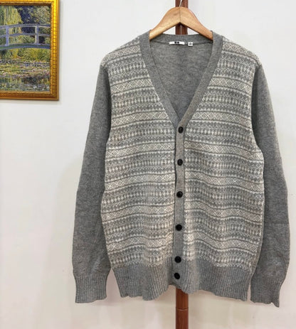Fav! Uniqlo Woollen Aztec  Cardigan