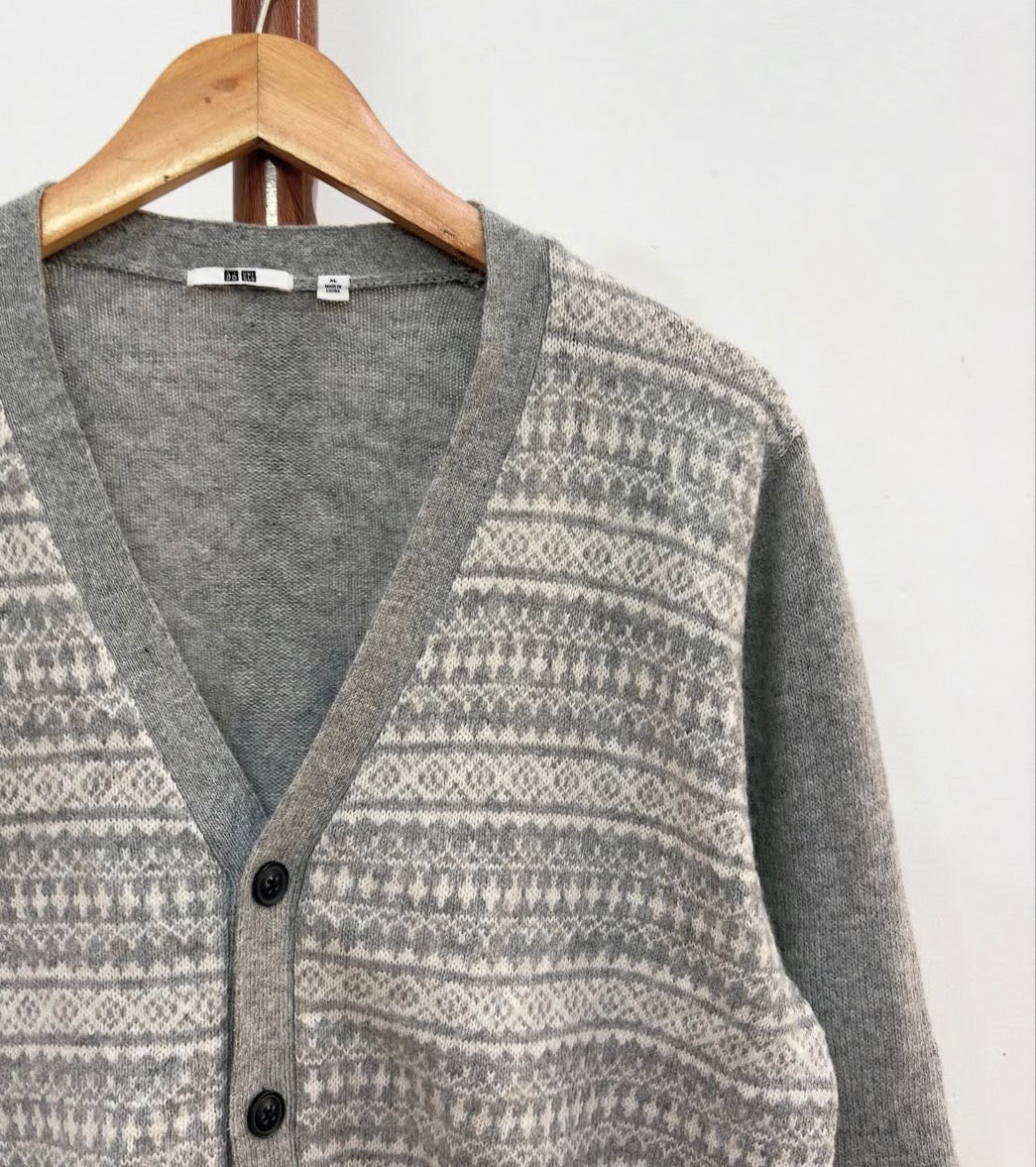 Fav! Uniqlo Woollen Aztec  Cardigan
