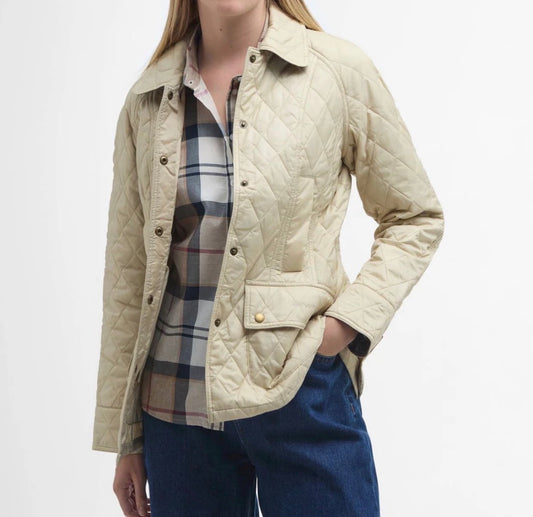 Beige USPA QUILTED JACKET