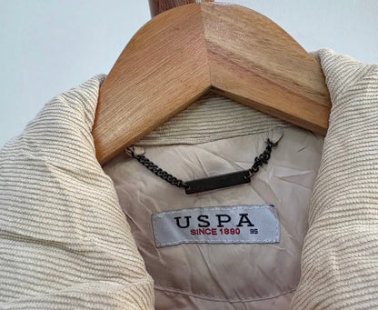 Beige USPA QUILTED JACKET