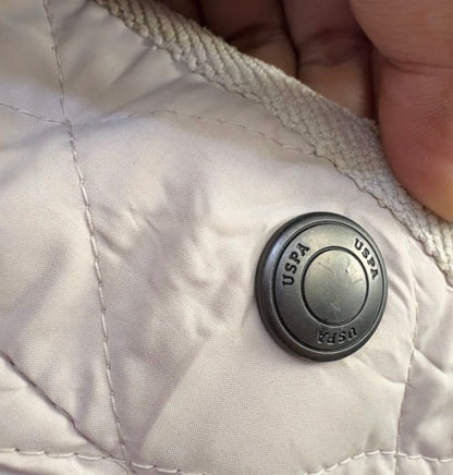 Beige USPA QUILTED JACKET