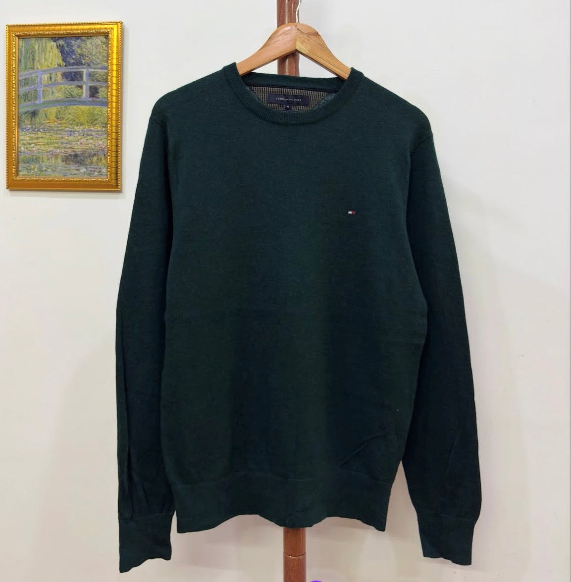 Green 'Tommy Hilfiger' 100%Lambswool