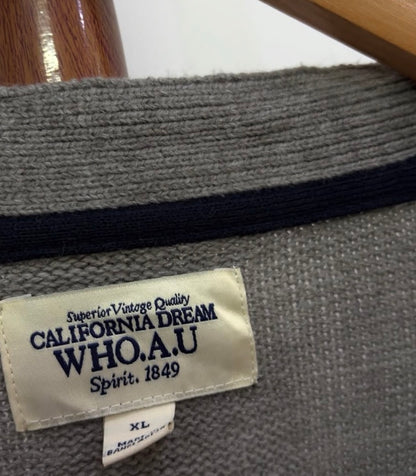 'Wha.ou' Teddy Cardigan in grey 
'